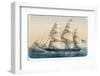 The American Clipper Ship "Challenge" of New York-Lebreton-Framed Photographic Print