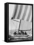 The American Eagle During America's Cup Race-George Silk-Framed Stretched Canvas