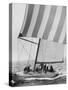 The American Eagle During America's Cup Race-George Silk-Stretched Canvas