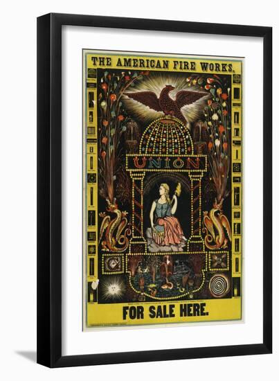 The American Fire Works, for Sale Here-null-Framed Giclee Print