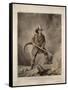 The American Fireman: Facing the Enemy-Currier & Ives-Framed Stretched Canvas