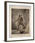 The American Fireman: Facing the Enemy-Currier & Ives-Framed Giclee Print