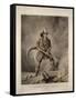 The American Fireman: Facing the Enemy-Currier & Ives-Framed Stretched Canvas