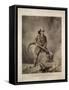 The American Fireman: Facing the Enemy-Currier & Ives-Framed Stretched Canvas