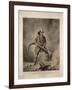 The American Fireman: Facing the Enemy-Currier & Ives-Framed Giclee Print