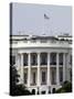 The American Flag Flies at Half-staff Atop the White House-Stocktrek Images-Stretched Canvas