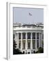 The American Flag Flies at Half-staff Atop the White House-Stocktrek Images-Framed Photographic Print