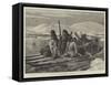 The American Franklin Search Expedition, Crossing Simpson's Strait in Kayaks-William Heysham Overend-Framed Stretched Canvas