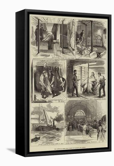 The American Fresh Meat Trade of Glasgow and London-null-Framed Stretched Canvas