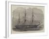 The American Frigate Franklin Off Gravesend-Edwin Weedon-Framed Giclee Print