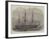 The American Frigate Franklin Off Gravesend-Edwin Weedon-Framed Giclee Print