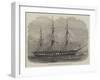 The American Frigate Franklin Off Gravesend-Edwin Weedon-Framed Giclee Print