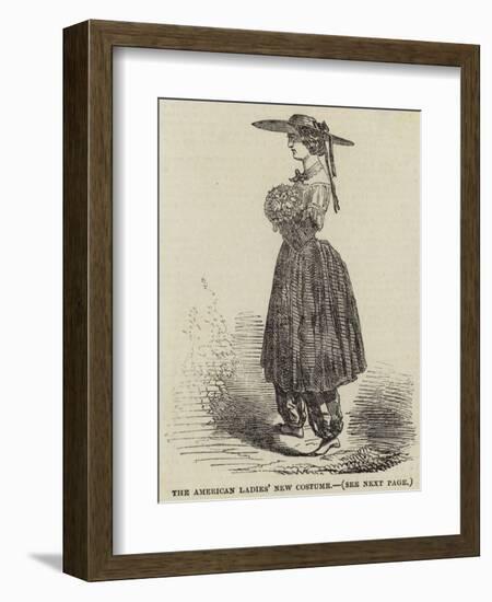 The American Ladies' New Costume-null-Framed Giclee Print