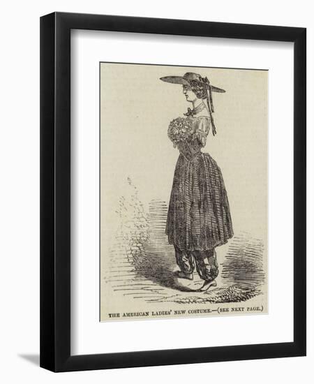 The American Ladies' New Costume-null-Framed Giclee Print