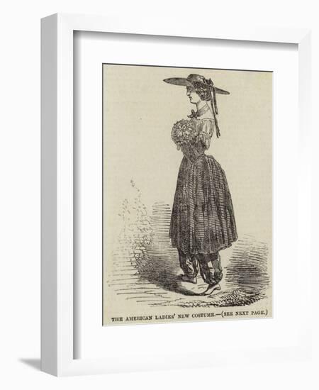 The American Ladies' New Costume-null-Framed Giclee Print