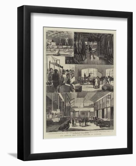 The American Meat Supply, Sketches at Liverpool-null-Framed Giclee Print