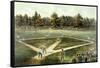 The American National Game of Baseball - Grand Match at Elysian Fields, Hoboken, Nj, 1866-Currier & Ives-Framed Stretched Canvas
