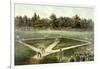 The American National Game of Baseball - Grand Match at Elysian Fields, Hoboken, Nj, 1866-Currier & Ives-Framed Giclee Print