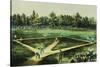 The American National Game of Baseball-Currier & Ives-Stretched Canvas