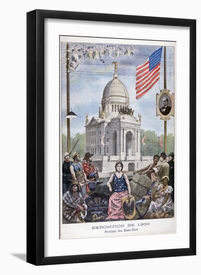 The American Pavilion at the Universal Exhibition of 1900, Paris, 1900-null-Framed Giclee Print