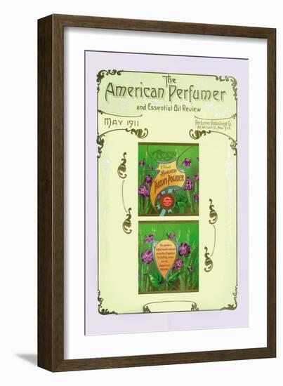 The American Pefumer and Essential Oil Review: Recreo Violet Talcum Powder-null-Framed Art Print