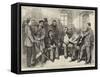 The American Presidential Election, a Sketch at Washington-Felix Regamey-Framed Stretched Canvas