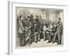 The American Presidential Election, a Sketch at Washington-Felix Regamey-Framed Giclee Print