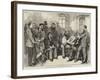 The American Presidential Election, a Sketch at Washington-Felix Regamey-Framed Giclee Print