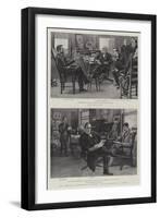 The American Presidential Election, Rival Candidates at Work-null-Framed Giclee Print