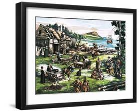 The American Settlers-Ron Embleton-Framed Giclee Print