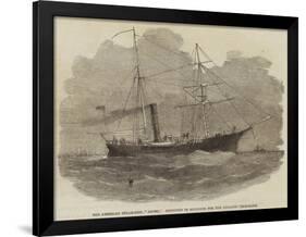 The American Steam-Ship, Arctic, Employed in Sounding for the Atlantic Telegraph-null-Framed Giclee Print