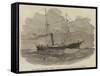 The American Steam-Ship, Arctic, Employed in Sounding for the Atlantic Telegraph-null-Framed Stretched Canvas