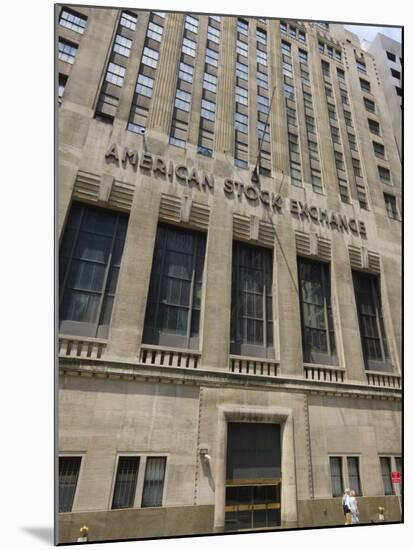 The American Stock Exchange, Manhattan-Amanda Hall-Mounted Photographic Print