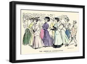 The American Suffragettes-James Montgomery Flagg-Framed Premium Giclee Print