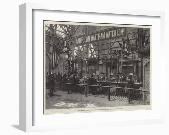The American Watch Company of Waltham, Massachusetts, at the Inventions Exhibition-null-Framed Giclee Print