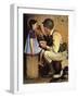 The American Way (or Soldier Feeding Girl)-Norman Rockwell-Framed Giclee Print