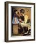 The American Way (or Soldier Feeding Girl)-Norman Rockwell-Framed Giclee Print