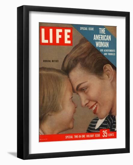 The American Woman, December 24, 1956-Grey Villet-Framed Photographic Print