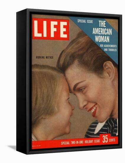 The American Woman, December 24, 1956-Grey Villet-Framed Stretched Canvas