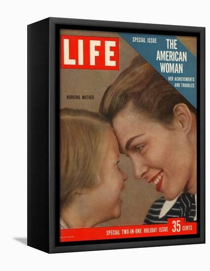 The American Woman, December 24, 1956-Grey Villet-Framed Stretched Canvas