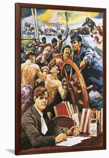 The American Writer, Jack London-Alberto Salinas-Framed Giclee Print