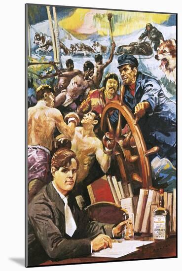 The American Writer, Jack London-Alberto Salinas-Mounted Giclee Print