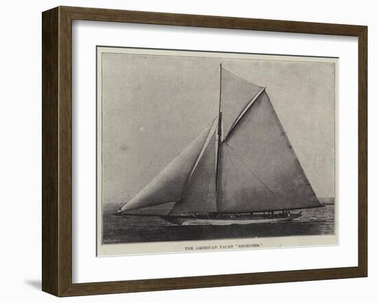 The American Yacht Defender-null-Framed Giclee Print