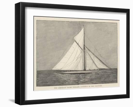 The American Yacht Vigilant, Opponent of the Valkyrie-null-Framed Giclee Print