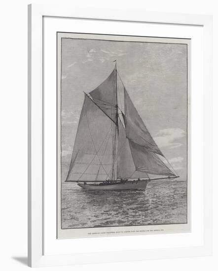 The American Yacht Volunteer, Built to Compete with the Thistle for the America Cup-null-Framed Giclee Print