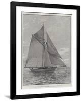 The American Yacht Volunteer, Built to Compete with the Thistle for the America Cup-null-Framed Giclee Print