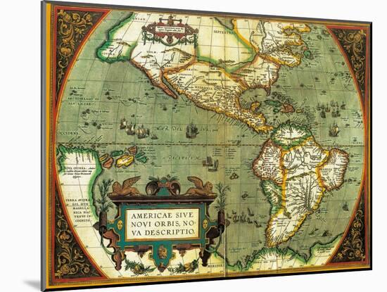 The Americas, 1584-Science Source-Mounted Giclee Print