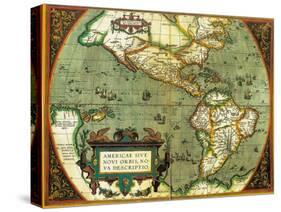 The Americas, 1584-Science Source-Stretched Canvas