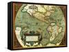 The Americas, 1584-Science Source-Framed Stretched Canvas