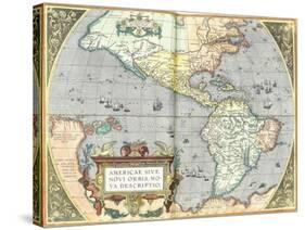 The Americas, 1592-Abraham Ortelius-Stretched Canvas